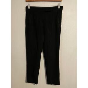 Max Mara Womens Pants Size 32 Black Wool Blend Tapered Leg High Rise Career